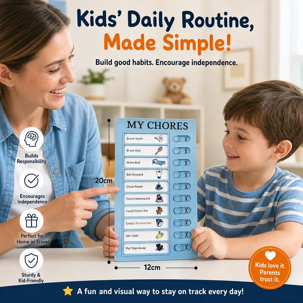 Self-discipline Check-in Magic Tool - Sign-in Card Growth Plan Task List Plastic Self-discipline Sign-in Card As A Substitute