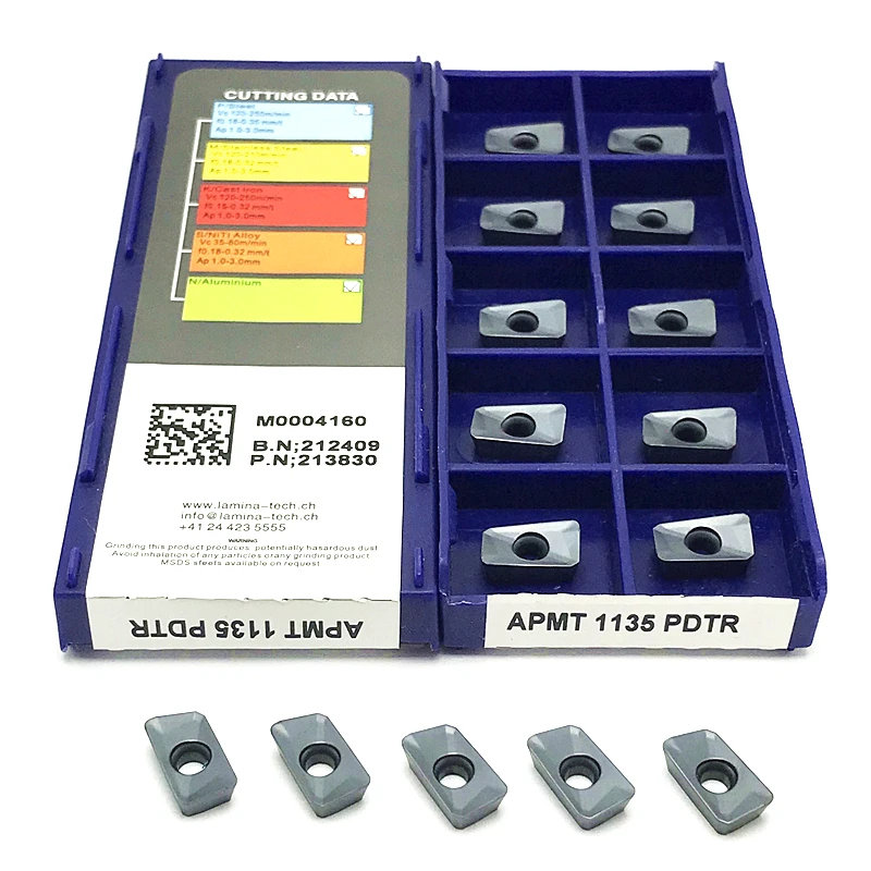 APKT1003 APKT1135 APKT1604 LT30 كربيد إدراج أداة الطحن باستخدام الحاسب الآلي قطع مخرطة إدراج معالجة الصلب