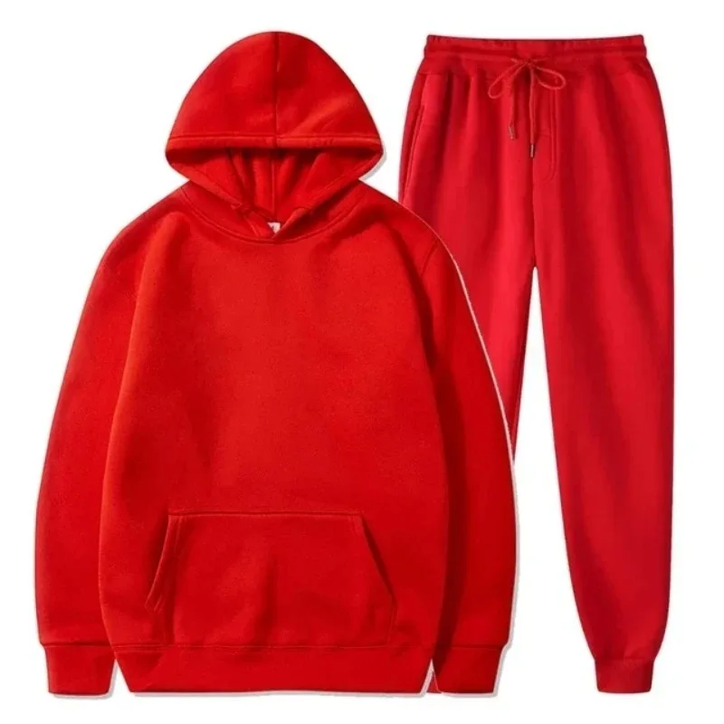 Sweat à capuche en polaire de base et pantalons de survêtement Ensemble hommes survêtement ensemble en gros survêtement vêtements de sport survêtements unisexe Ensemble Jogging Homme