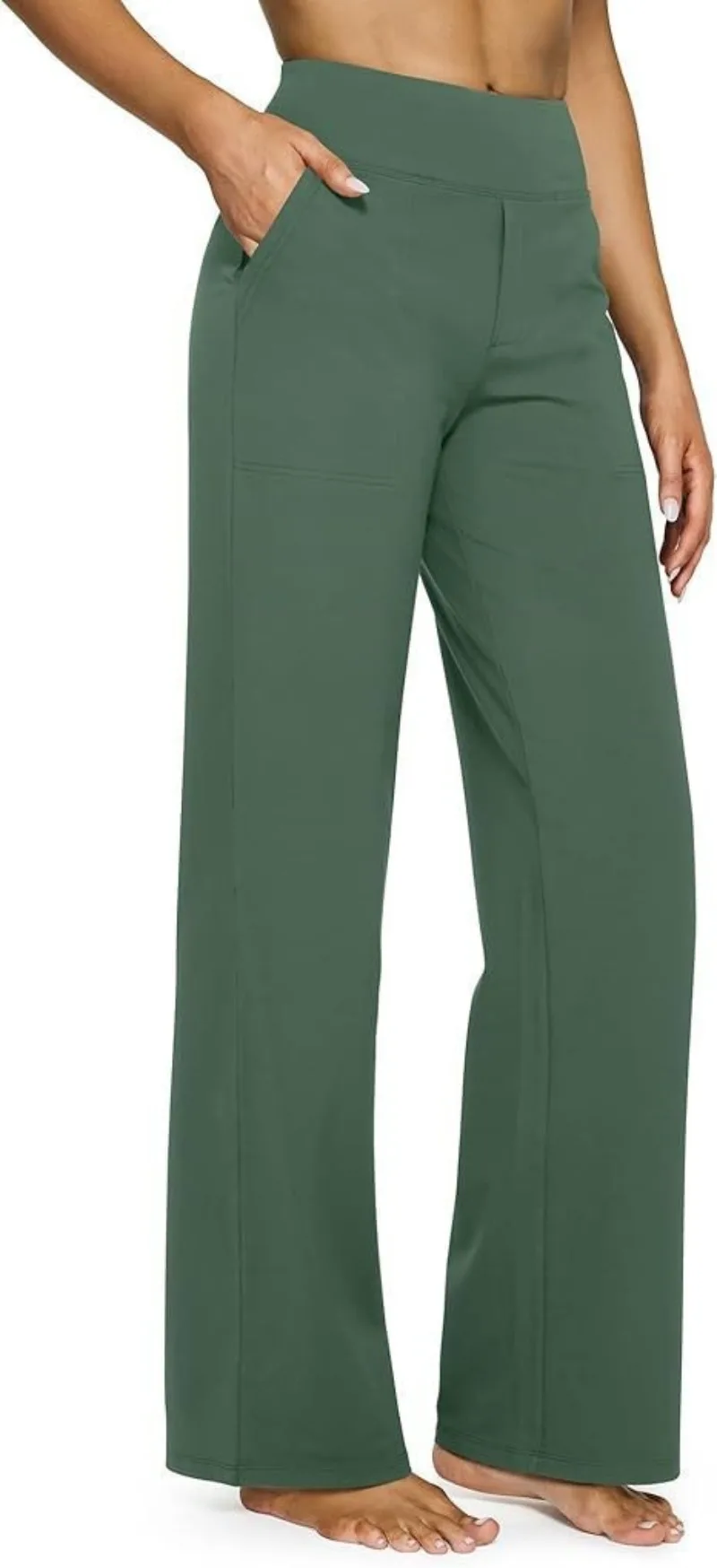 UNITIM Damen-Trainingshose mit weichen, geraden Beinen und Taschen, Yoga-Hose für Damen, lässige, gerade Hose mit hoher Taille, Sport, Yoga, Joggen – Detail 14