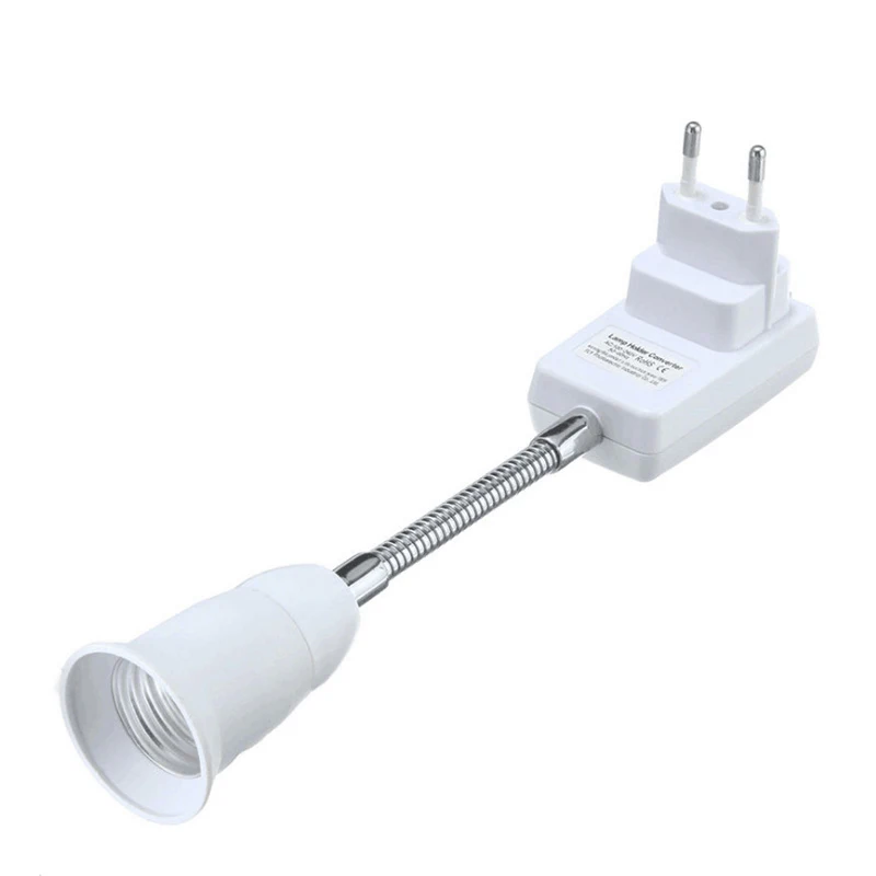 Fireproof Material 20cm 30cm EU / US Plug to E27 Lamp Bulbs Socket Holder Converters Flexible Extension Cord with On/Off Switch