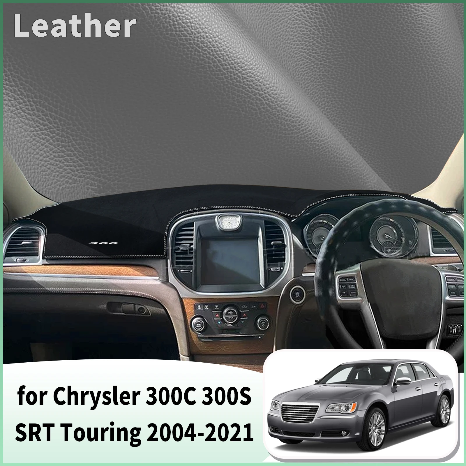 for Chrysler‌ 300C 300 300S SRT Touring Dash Mat Dashboard Cover Dashmat Anti-Reflection Heat Insulation Sun Protection