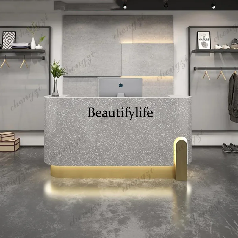 Best Led Lights Reception Desks Drawer Small Executive Unique Reception Desks Modern Beauty Mostrador De Tienda Trendy Furniture