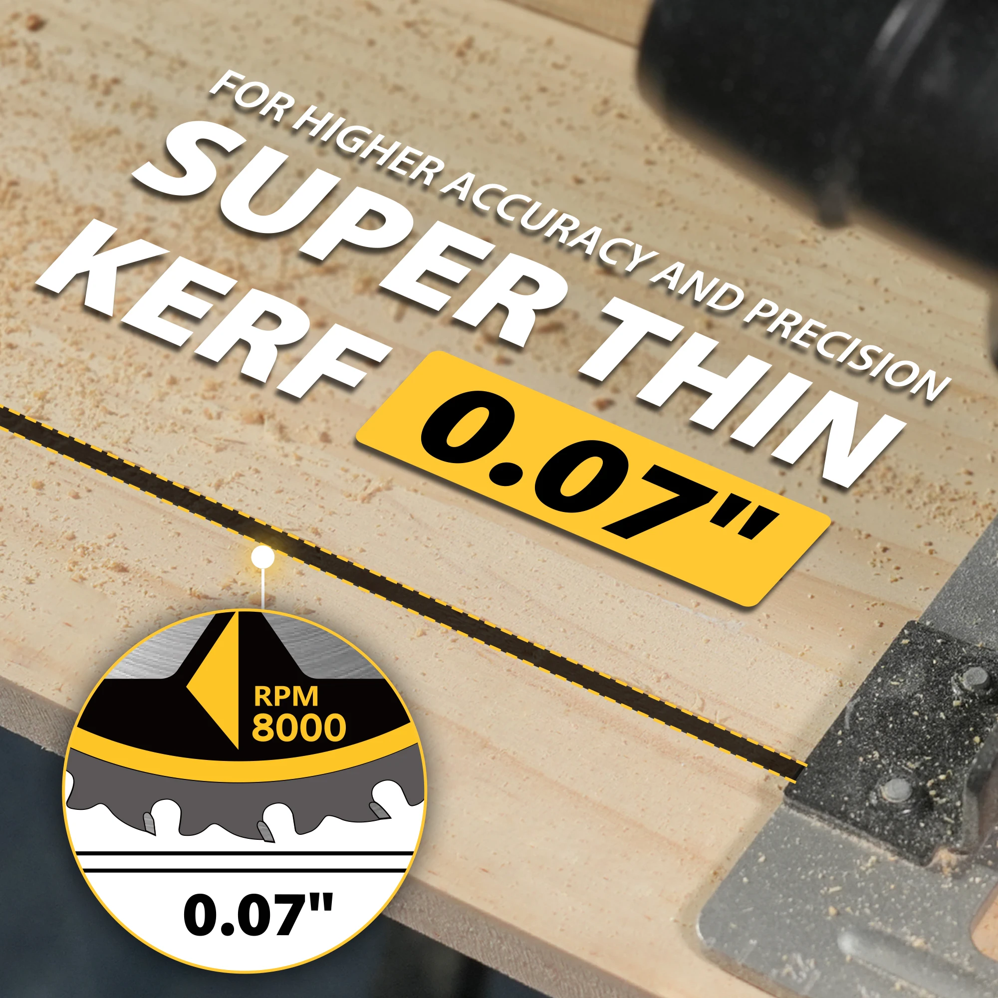 TOLESA 7-1/4" 40T Kreissägeblatt mit 5/8"(16mm) Dorn 3 Stück ATB Hartmetall Zähne Schneiden Framing Sägeblatt für Holz Sperrholz OSB