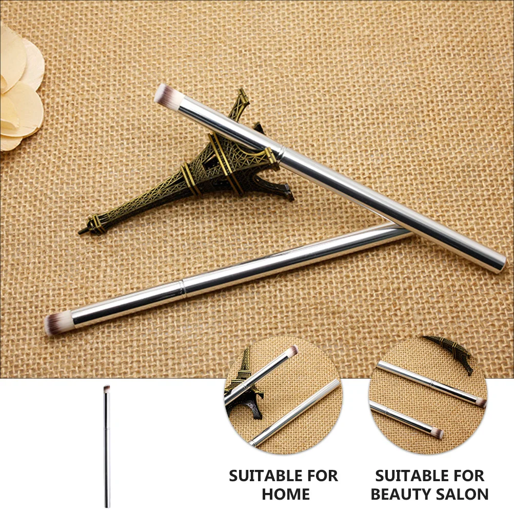 Ensemble de pinceaux pour Nail Art, manche en acier inoxydable, cheveux en Nylon lavables, outil d'art de manucure pour la conception de beauté des ongles, stylo de dessin, 3 pièces