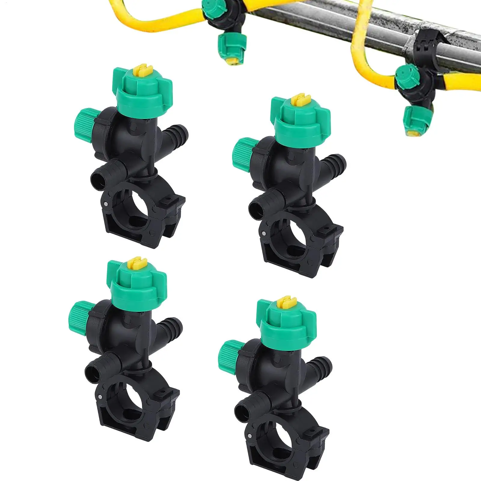 

Насадки для туманообразования (4 шт.) с веерным распылением для наружного охлаждения, полива сада, теплиц, газонов, цветочных горшков, ирригационные спринклеры