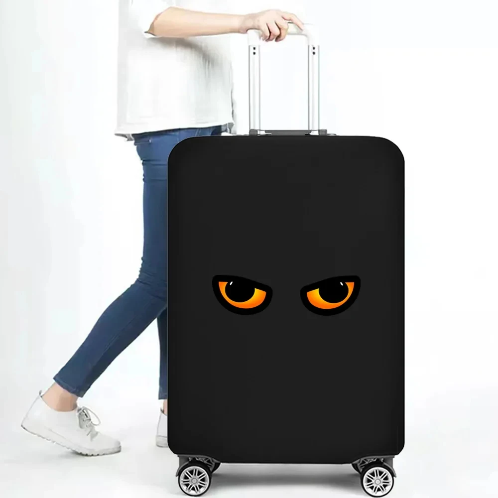 Capa protetora de bagagem com Eye Pattern, Viagem Essentials Acessórios, Suitcase Elastic, Trolley Protect Case, Holiday, 18-32"