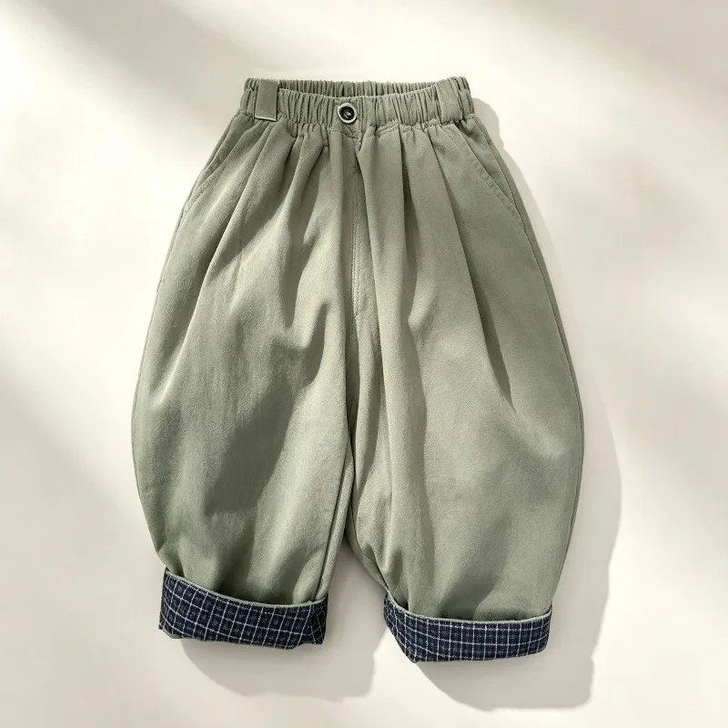 RAISE 2026 Herbst Kinder Jungen Hosen Locker Vielseitig Sitzend Baby Jungen Gerade Hosen Lässig 2-10 Jahre Kinder Jungen Hosen – Detail 2