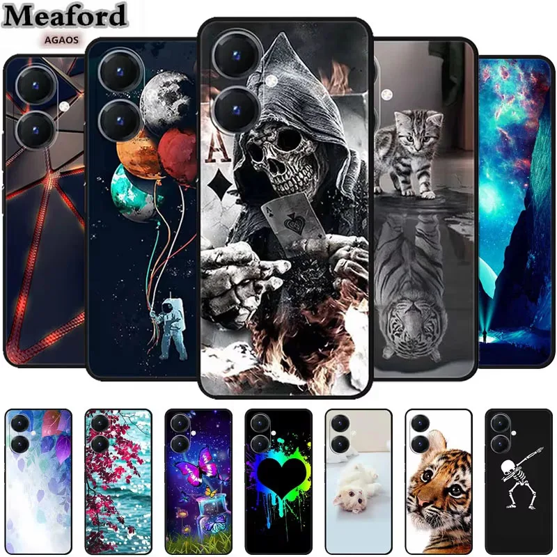 Case For Vivo Y78+ 5G Soft Silicone TPU Boys Back Cover for Vivo Y78 Plus 5G Case Funda VivoY78+ Shockproof V2271A Cute Coque