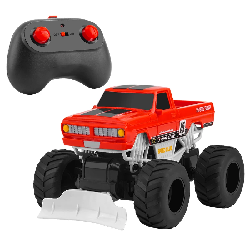 

Y08 Red Monster Truck RC Car - 2.4G Remote Control Off - Road Pickup Toy with 40min Runtime, 30 - 40m Range for Kids