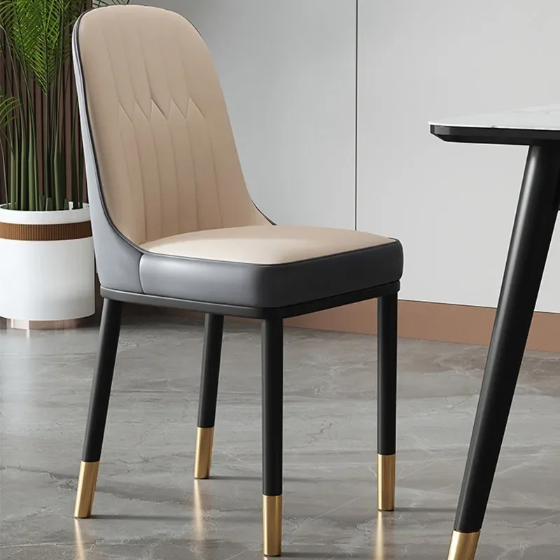 for Light Luxury Dining Chair Simple Backrest Stool for Household Hotel Restaurant Leisure Rental House Dining Table and