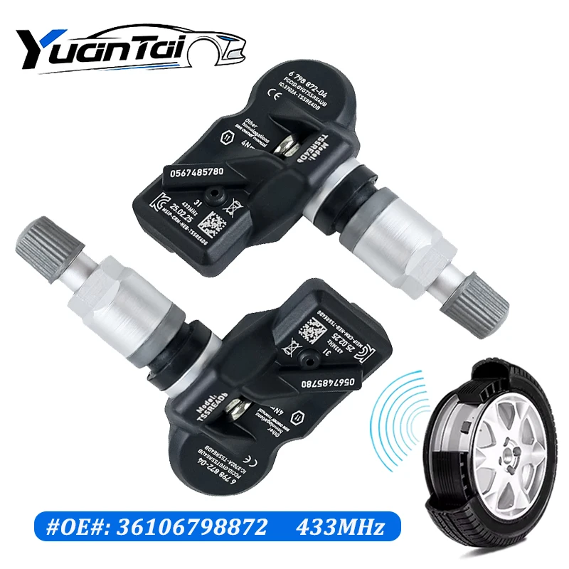 

For 2014 2015 2016 2017 2018 Rolls-Royce Dawn Ghost Wraith Tire Pressure Sensor 6798872 36106798872 Alpina 6 B5 B6 D5 XD3 TPMS