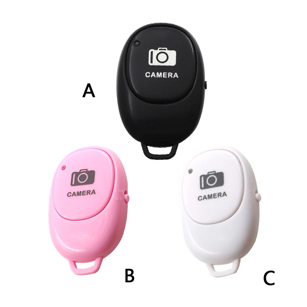 Bluetooth 4 0 Telefoon Camera Sluiterknop Selfie Groep Foto Draadloze Afstandsbediening Roze