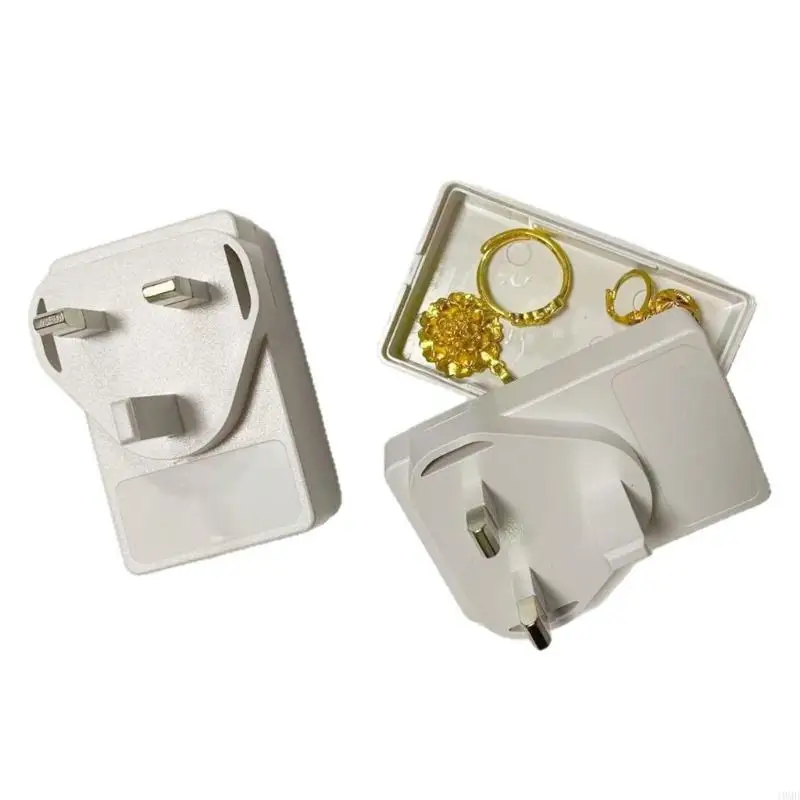 Secret Storage Container With Safety Lock For Jewelry Cash Keys Plastic Security Box Home Office Organization Tool JOMD