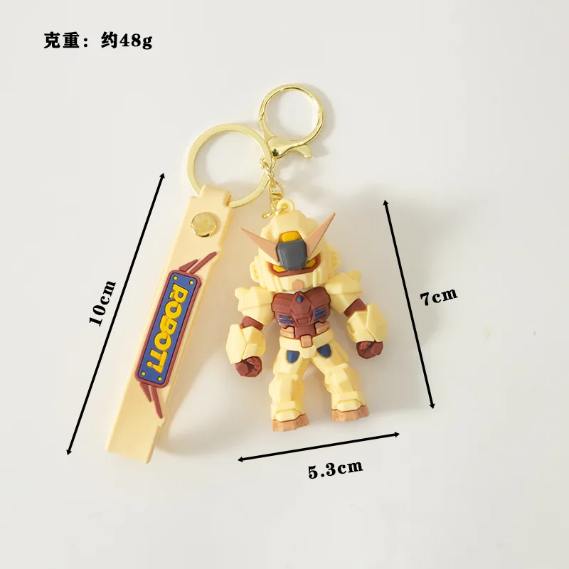 1/4pcs New Gundam Keychain Doll Mobile Warrior Mecha Robot Bag Circle Chain Car Pendant Hanging Gift - view 6