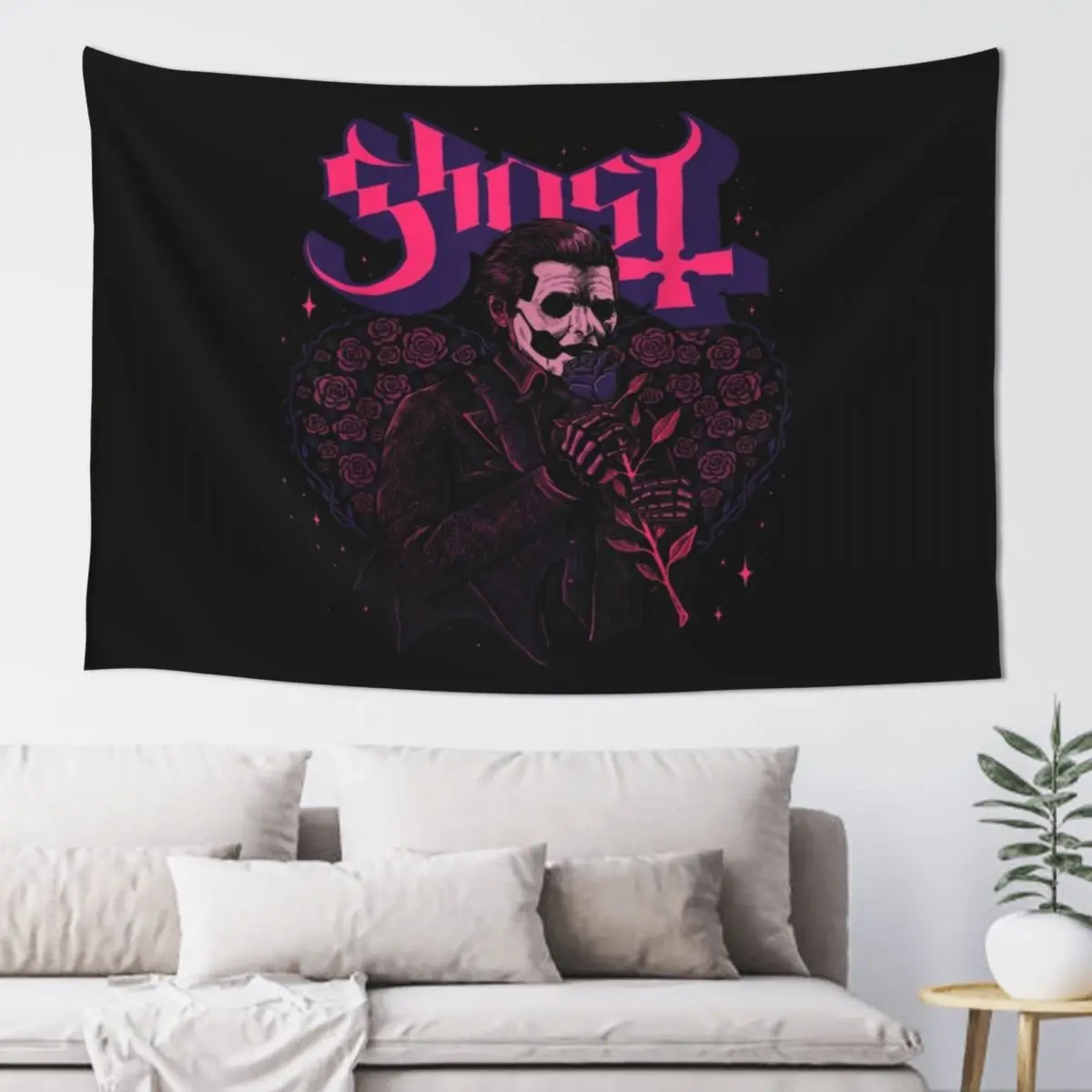 

Ghost – Bouquet IV Tapestry For Bedroom Decorative Paintings Funny Tapestry