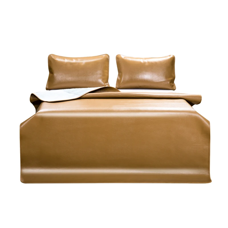 Cowhide mat First layer buffalo leather mat Three-piece set Thickened pure leather mat Soft Mattress
