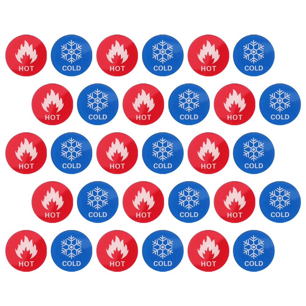 

Hot Cold Water Sign Sticker Bathroom Self Adhesive Indicator Labels Clear Distinction For Hotels Public Restrooms Home