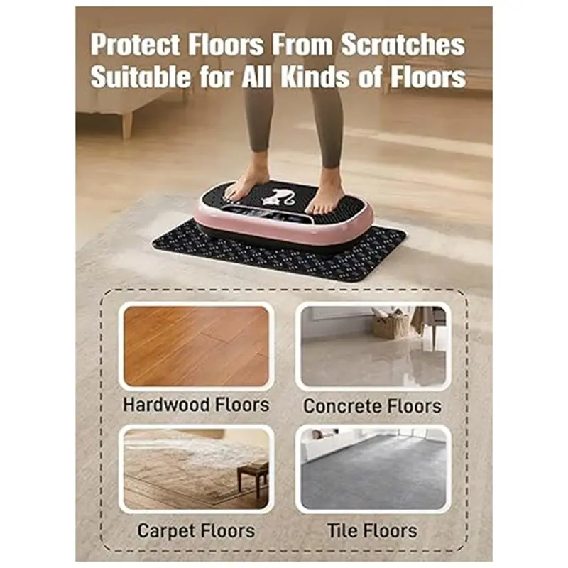 Silicone Mat Non-Slip Double Sided For Most Vibration Platform Plate Machines Reduce Noise Accessories Protect Floors Carpet