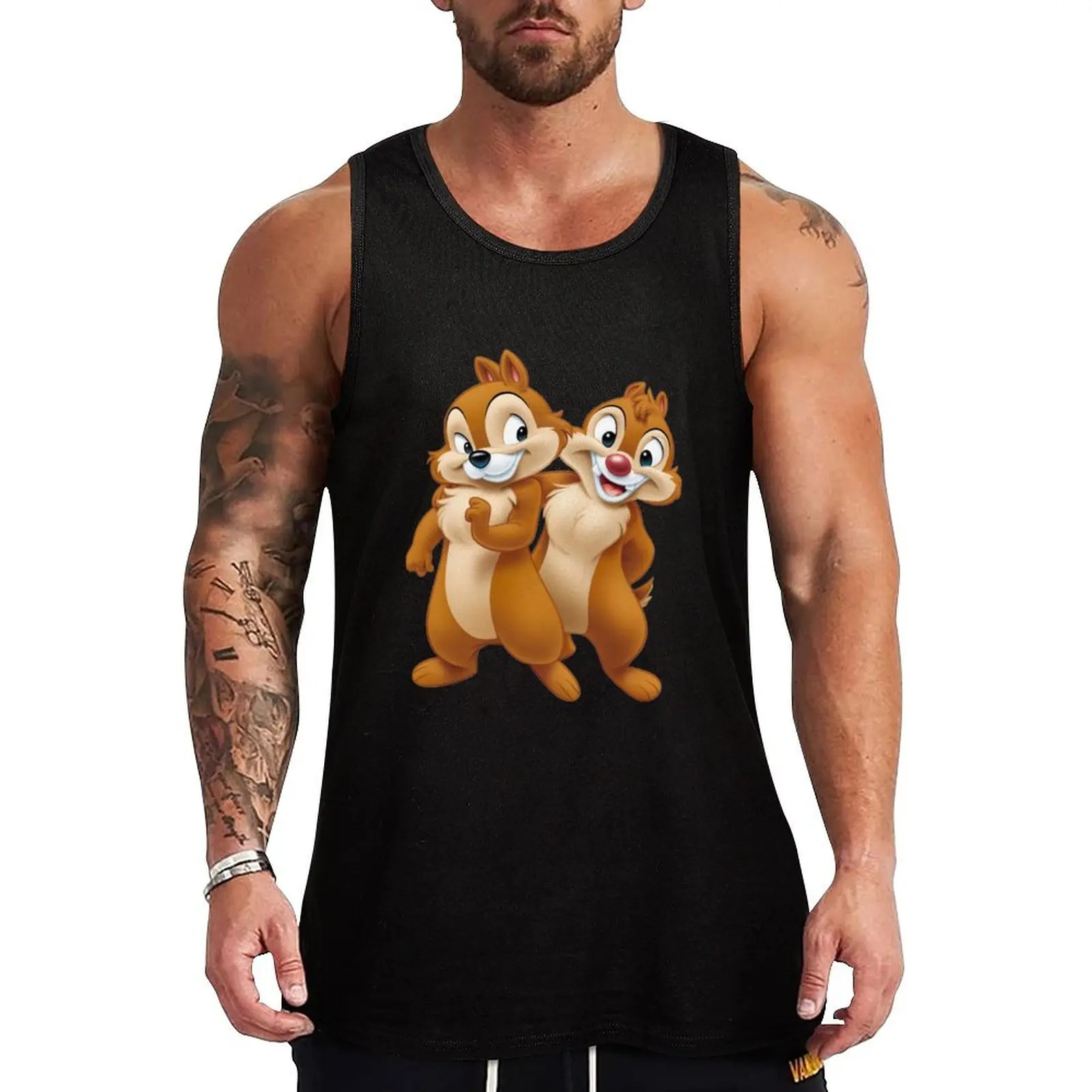 squirrel, Chip, and Dale Chipmunks Tank Top Men's summer clothes 2025 Working vest sleeveless vests gym accessories man