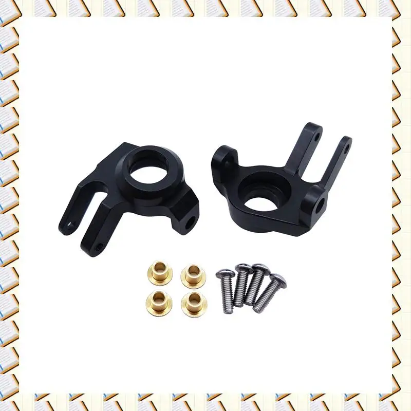 

A14M 2X CNC FULL METAL Front Steering Knuckles, C Hub Carrier, Rear Axle Lock Out SET (Black) For AXIAL SCX10 II 90046,Black