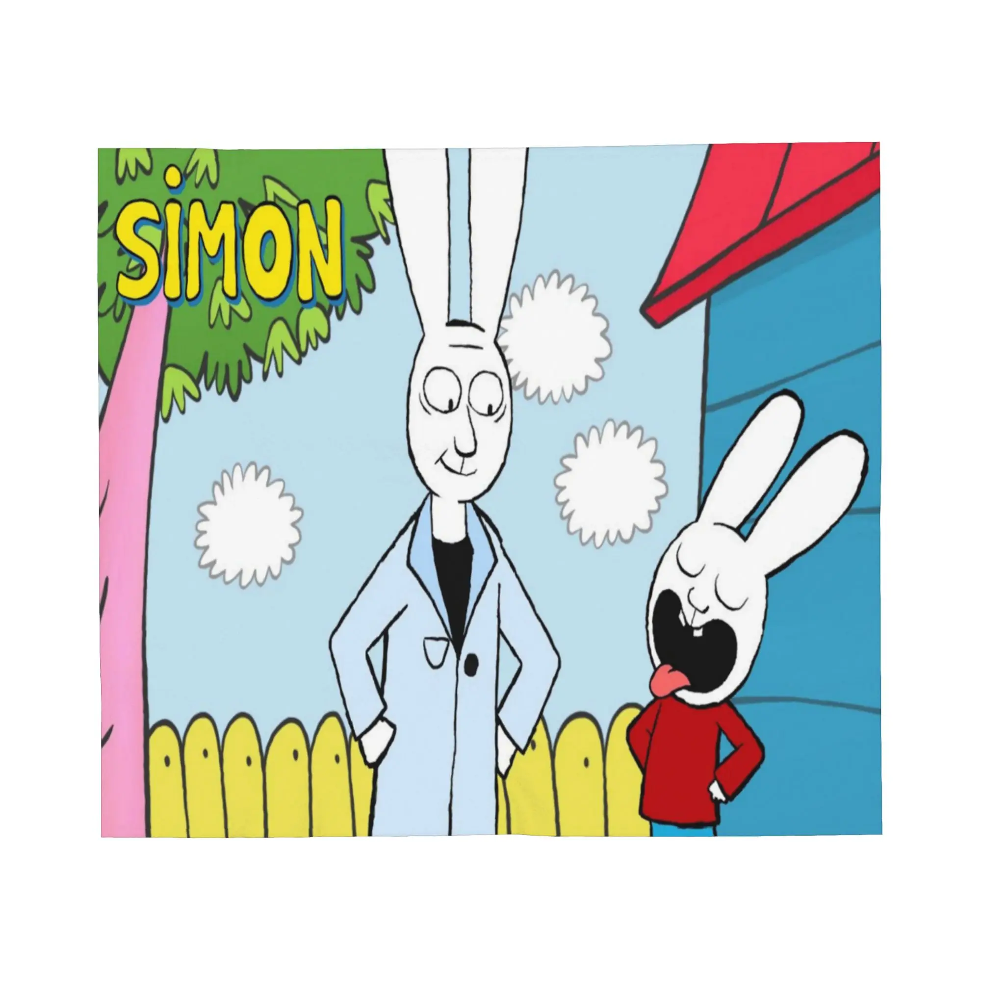 Simon Super Rabbit Blanket Super Soft Cozy  Throw Blankets for Bed 50x60 Inch Multiple Sizes Plush Thin Quilt