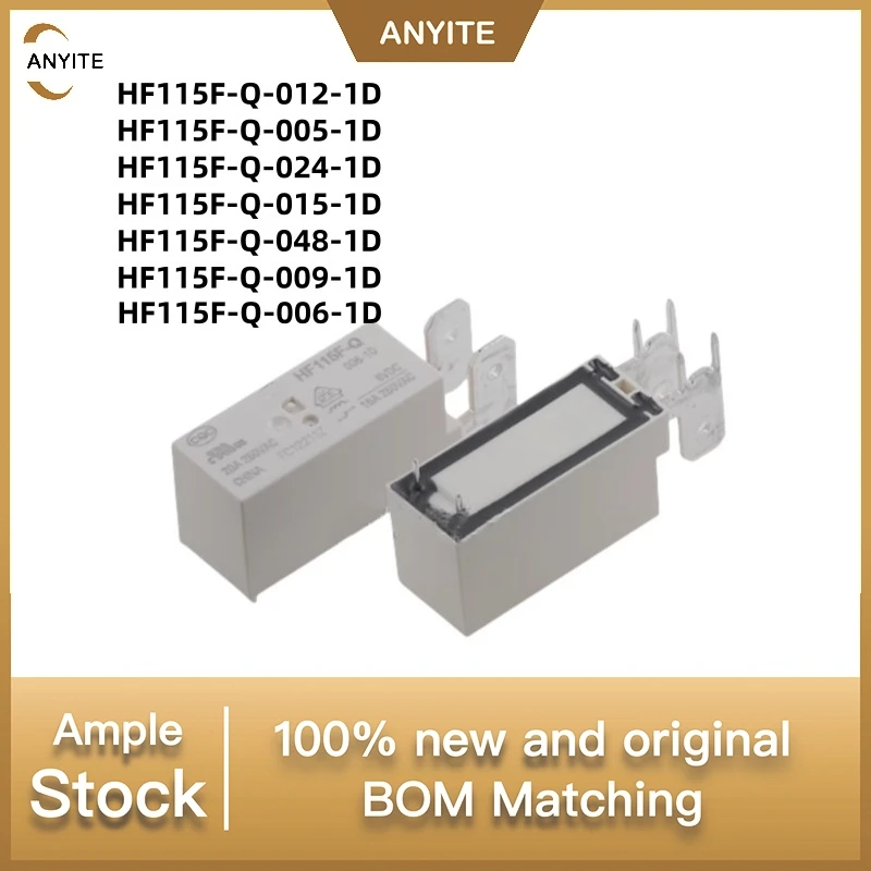 10Pcs/LoT HF115F-Q-006-1D  HF115F-Q-015-1D  HF115F-Q-009-1D 115F-Q-005-1D HF115F-Q-012-1D HF115F-Q-024-1D  HF115F-Q-048-1D 20A