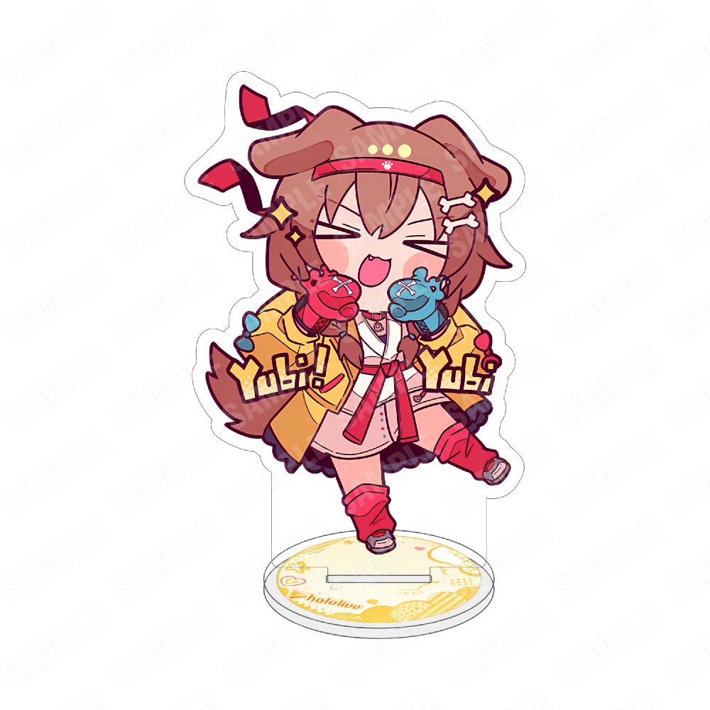 Hololive Gamers 10CM Acrylic Stand Keychain Song Wonder Future! Shirakami Fubuki Ookami Mio Nekomata Okayu Inugami Korone - view 4