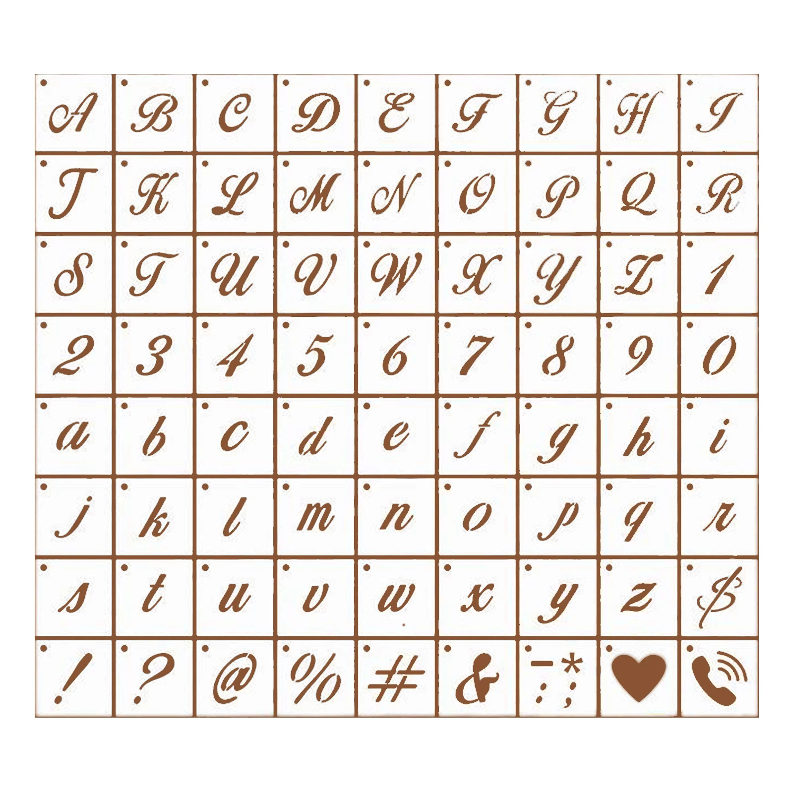 งานฝีมือ DIY 72ชิ้นสำหรับเด็กผู้ใหญ่โครงการศิลปะทนทานสำหรับภาพวาดซักได้แกะสลักสไตล์บ้านไร่ลายฉลุตัวอักษร