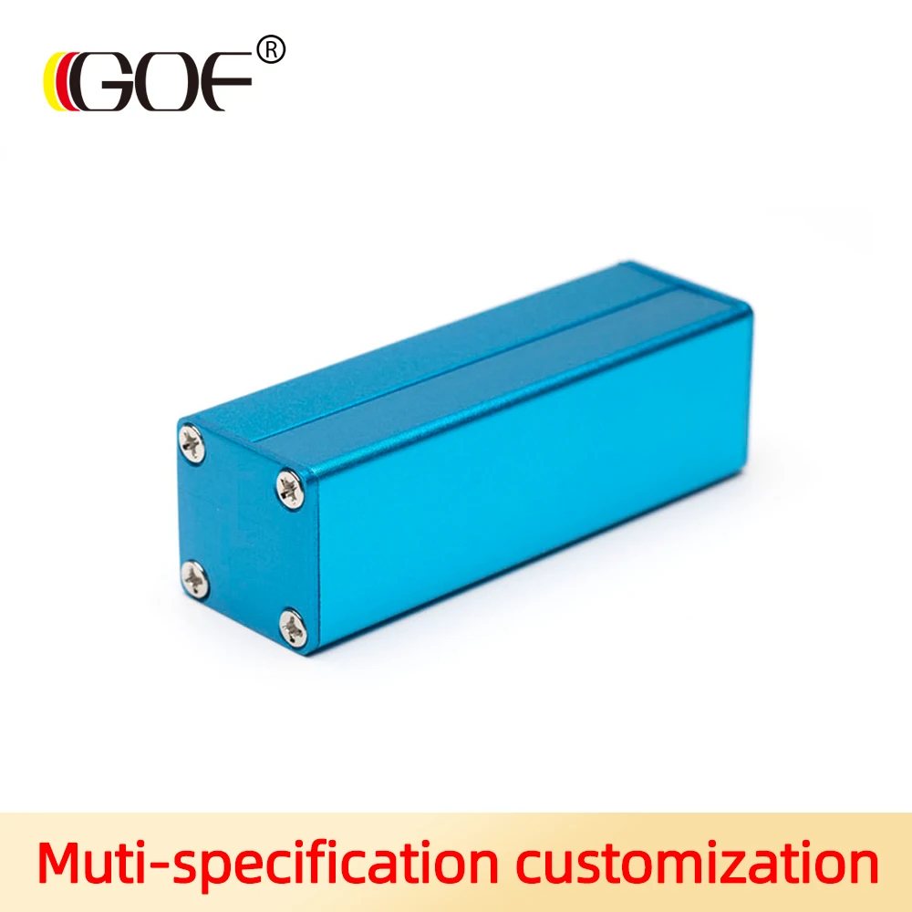 Hot Products Blue Silver Anodized Cnc Alloy Electronic Hollow Shaped Profile Aluminum Extruded Enclosure H10 88*38MM