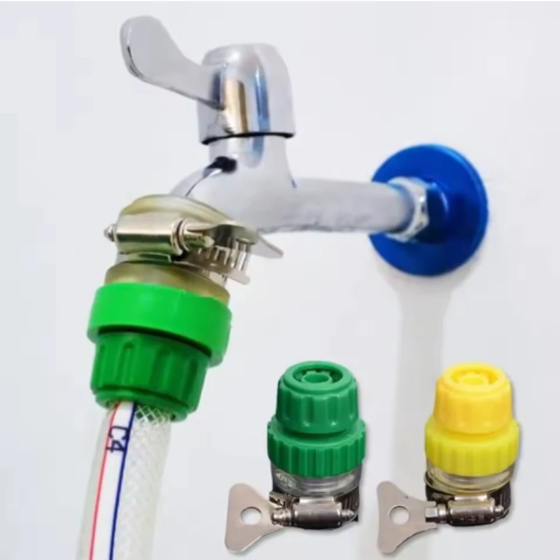 2pcs Universal Water Faucet Adapter Plastic Hose Connector Fitting Water Faucet Hose Car Washing Garden Irrigation Connector
