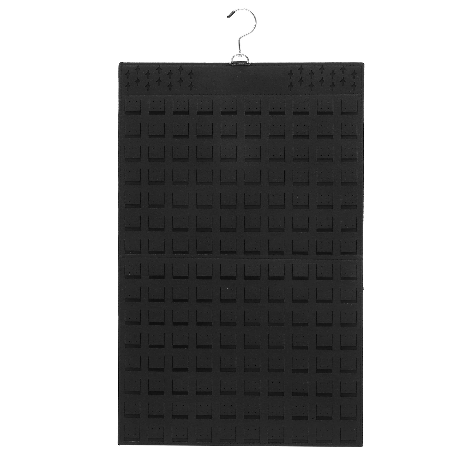 

Dual-Sided Hanging Jewelry Organizer For Earrings Necklaces Bracelets Wall-Mounted Felt Board Storage Holder Stud Earring