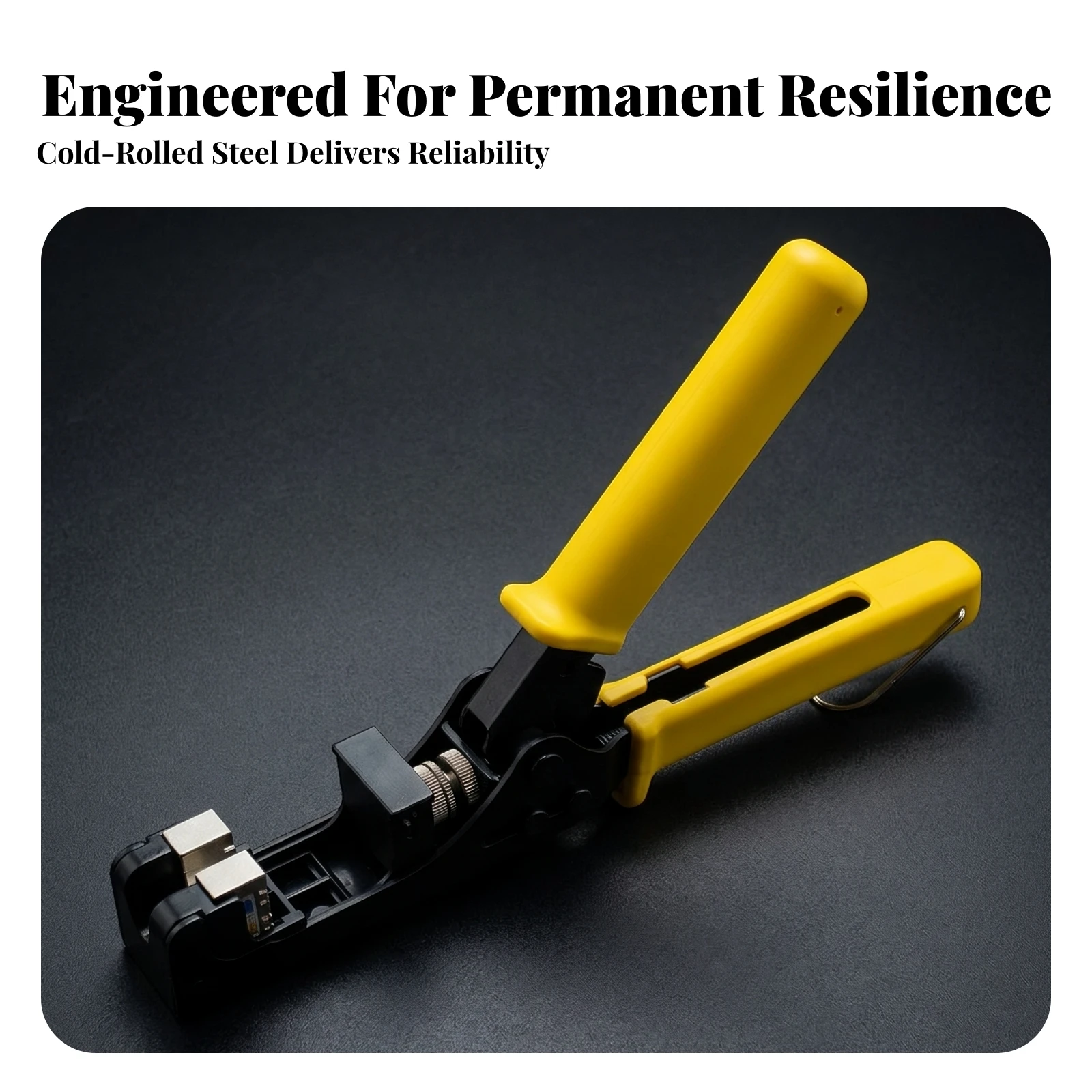 RJ45 Jack Termination Tool Low-Fatigue Network Module Crimping Tool Finger-Hurt-without Effort-Saving for DIYers