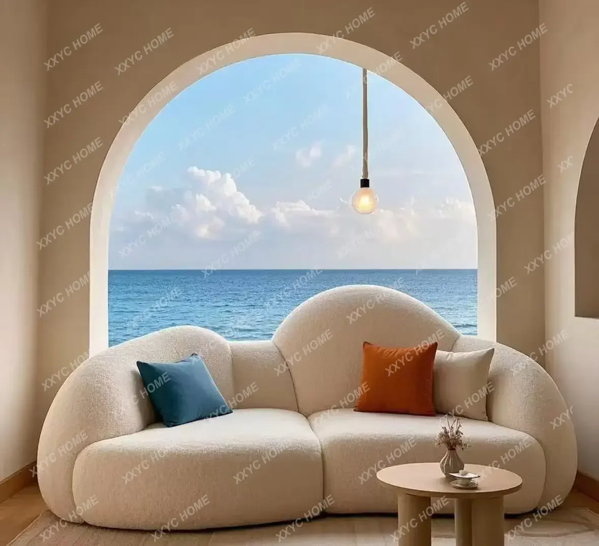 Cream White Living Room Sofas Cloud Cheap Hallway Accent Aesthetic Living Room Sofas Decoration Koltuk Takımı Room