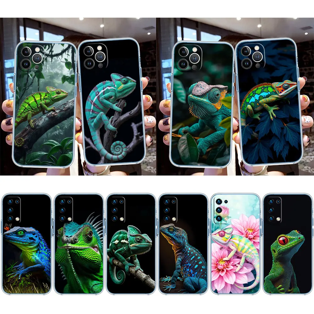 FX16 Chameleon Transparent Phone Case for Samsung Galaxy A04 A04S A14 A23 A34 A54 M23 M33 M52 M53