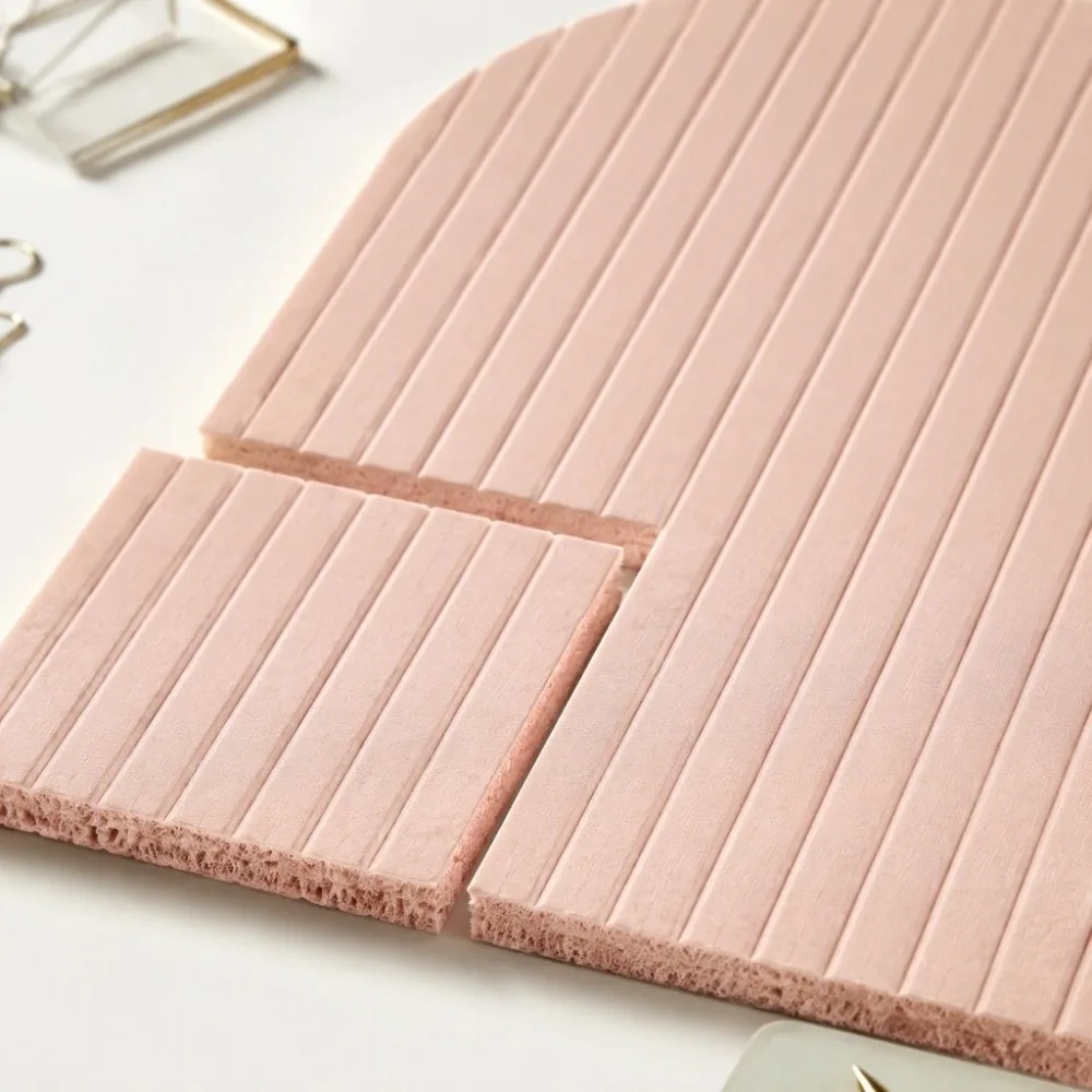 6 Pack 23.6x35.4in Felt Bulletin Board Pink Noise Reducing Cork Board Alternative Residue-Free Adhesive Adhesive Pin Board