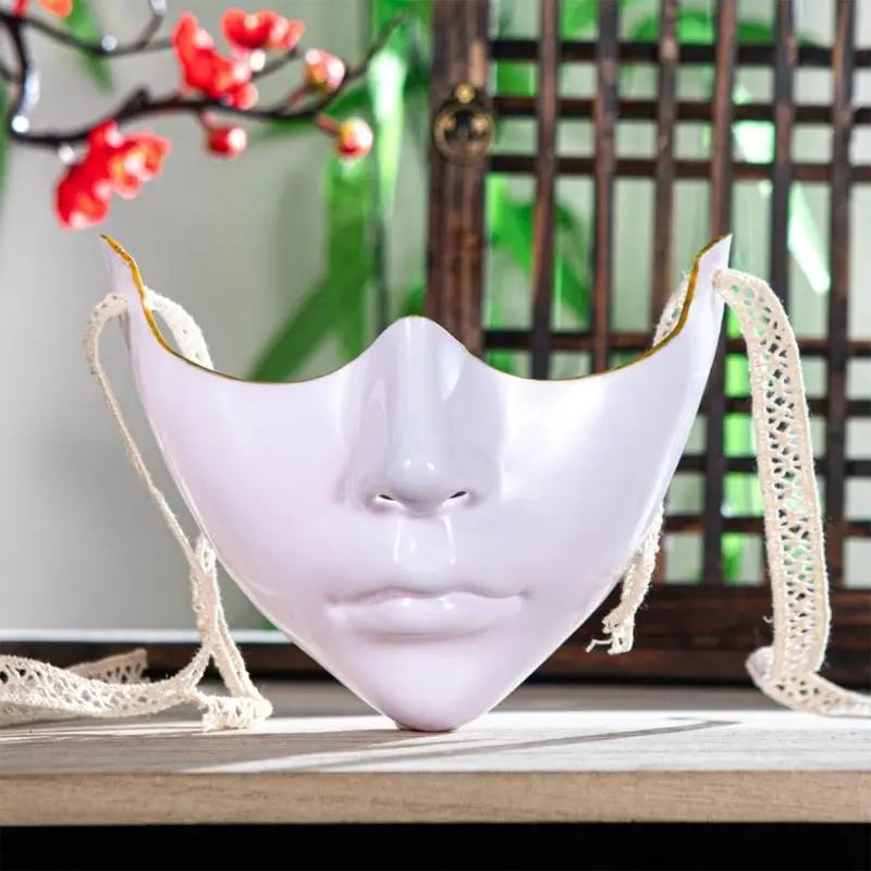 Masquerade Half Face Mask Halloween Eye Cover Mouth Cover Masquerade Costume Decoration for Women Men Halloween Dress up