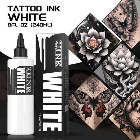 UINK Dynamic Ink Tattoo Ink 8oz (240ml) Makeup Studio Tattoo Pigment Works for Practice Supplies Professional Official Pigment
