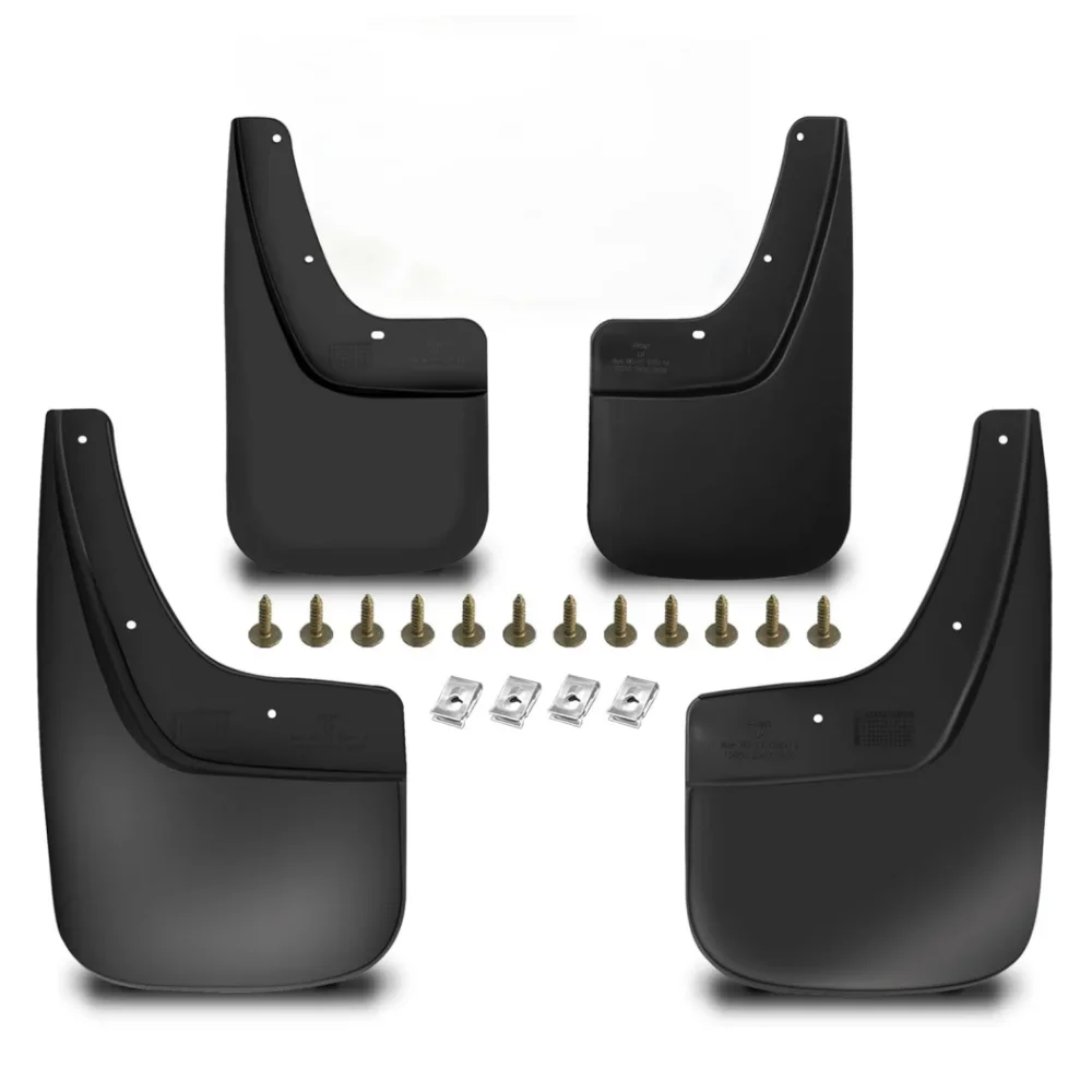

Mud Flaps Fit For GMC Sierra1500 2014-2018 Sierra1500Limited19 2500HD 3500HD15-19(Only Fit Single Rear Wheel)Anti-Freeze