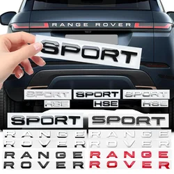 Glossy Black Matte Silver Steel Chrome ABS Emblem Car Styling Hood Trunk Letters Logo Badge Sticker for RANGE ROVER Accessories