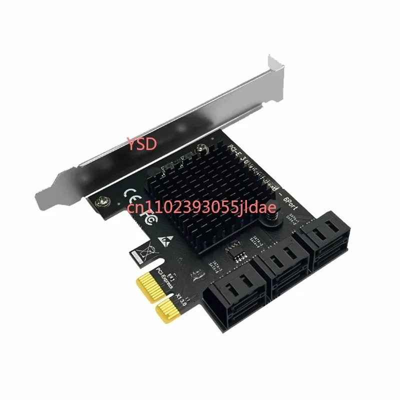 Server Use 4-Port 6-Port PCI-E SATA3.0 Expansion Card 6Gb/s Passthrough