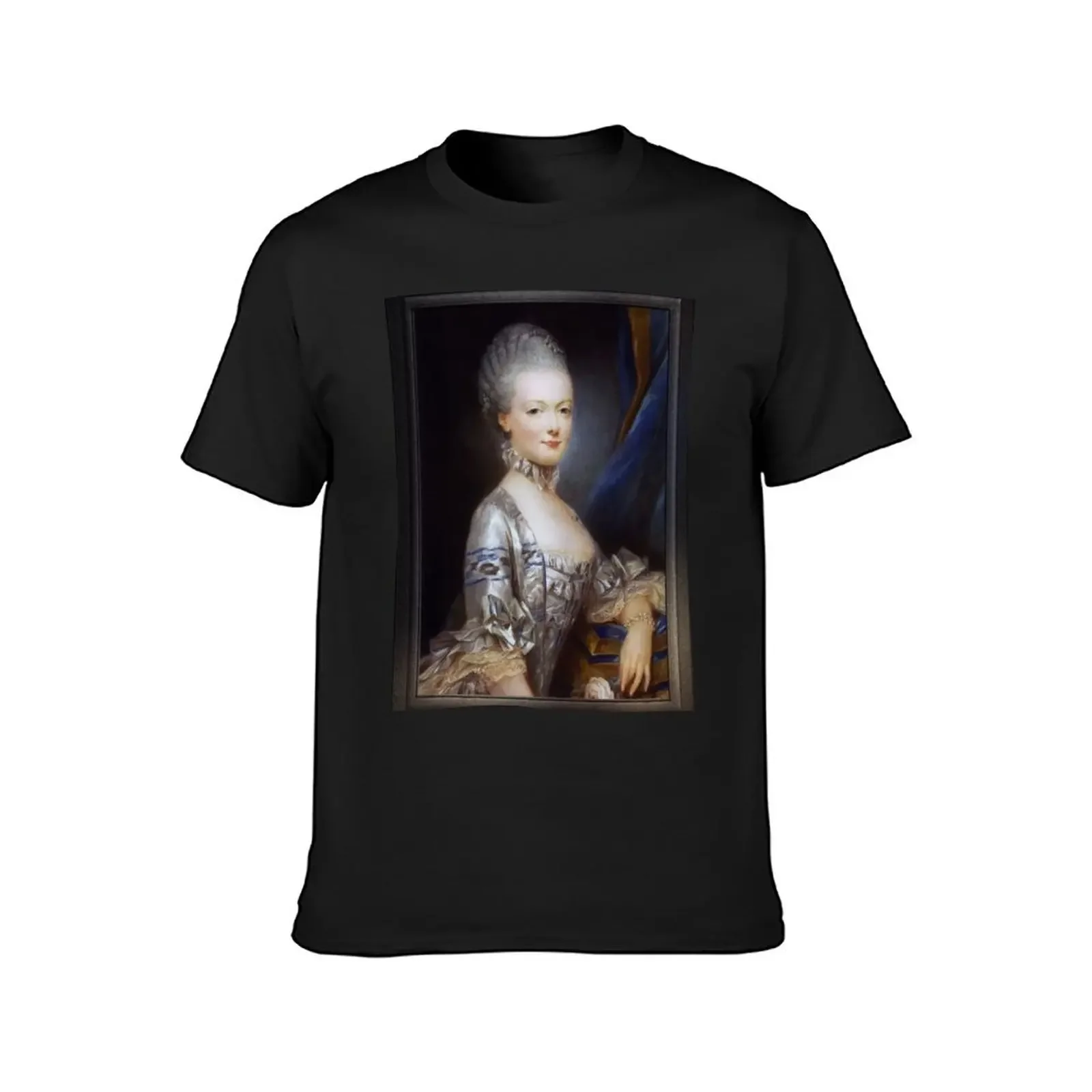 Archduchess Maria Antonia of Austria by Joseph Ducreux Classical Art Old Masters Reproduction T-Shirt plus sizes mens t shirt