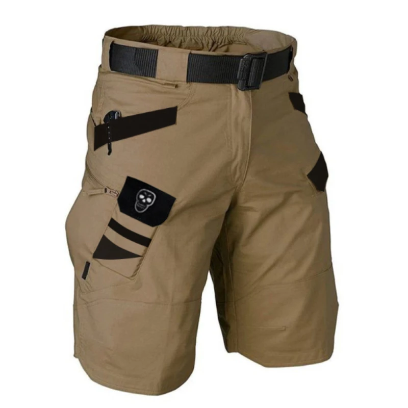 Men\'s Summer Tactical Shorts Military Waterproof Quick-drying Cargo Cropped Pants Outdoor Multi-pocket Breathable Casual Shorts