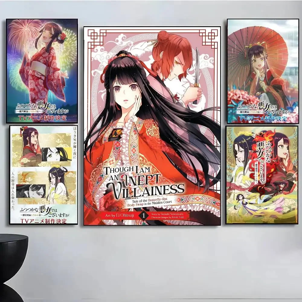 Anime Though I Am An Inept Villainess Poster High Quality Wall Art For Home Office Bedroom Living Hallway Bar Perfect Gift Idea