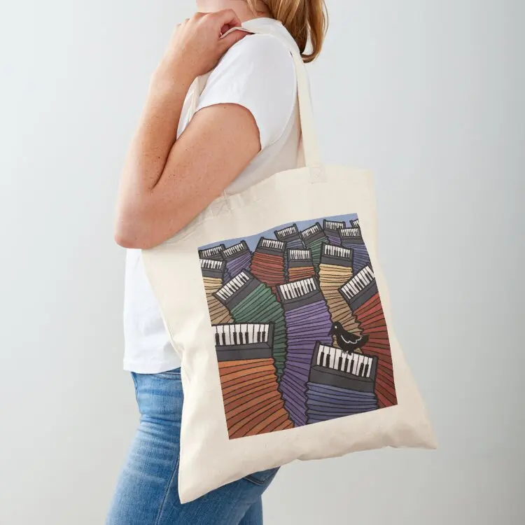 

Accordion Forest Tote Bag foldable reusable bag custom canvas bag Big tote canvas