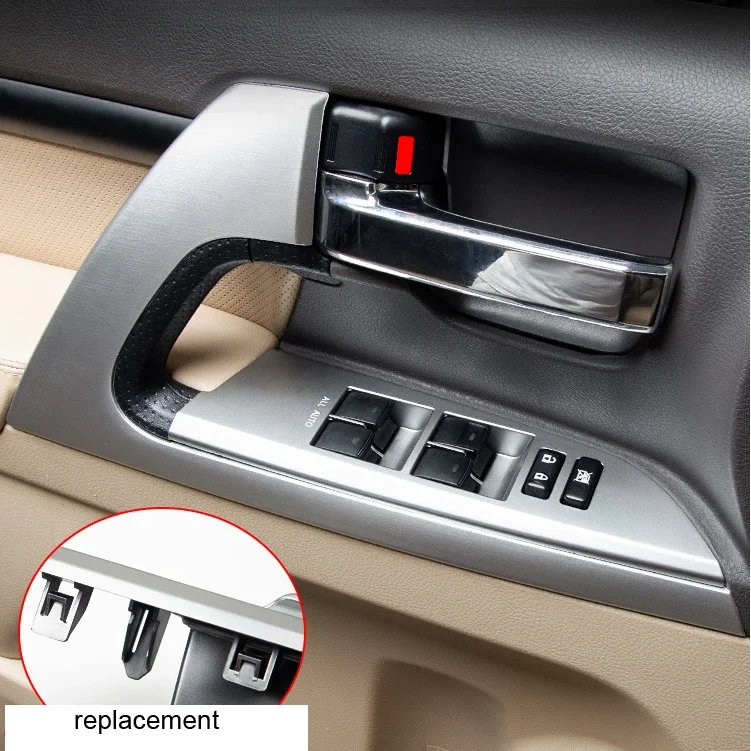 Land Cruiser 200 InteriorUpgrade Assembly Parts Door Handle Cover Penal Replacement for   LC200 FJ200 2008-2020 Accessories