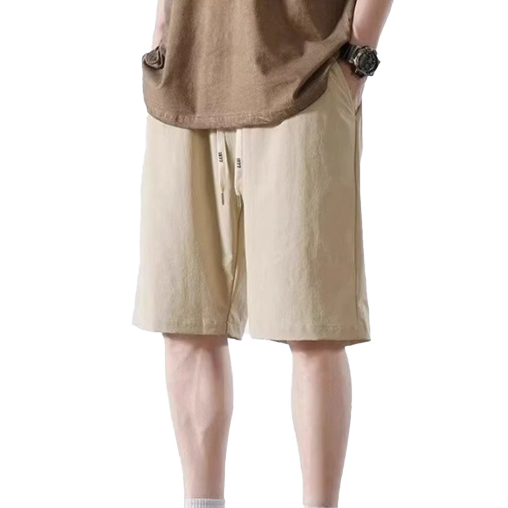 

Шорты до колена для повседневного активного отдыха, свободные брюки на шнурке, шорты с эластичной резинкой на талии 2XL, удобная посадка