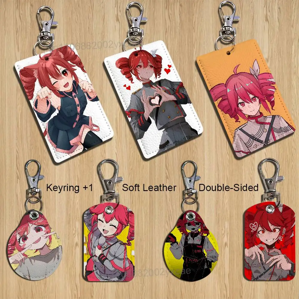 

Exquisite dancing Kasane Teto Holder For Bank Business Work Card Holder Student Card Case Bus Card Keychain