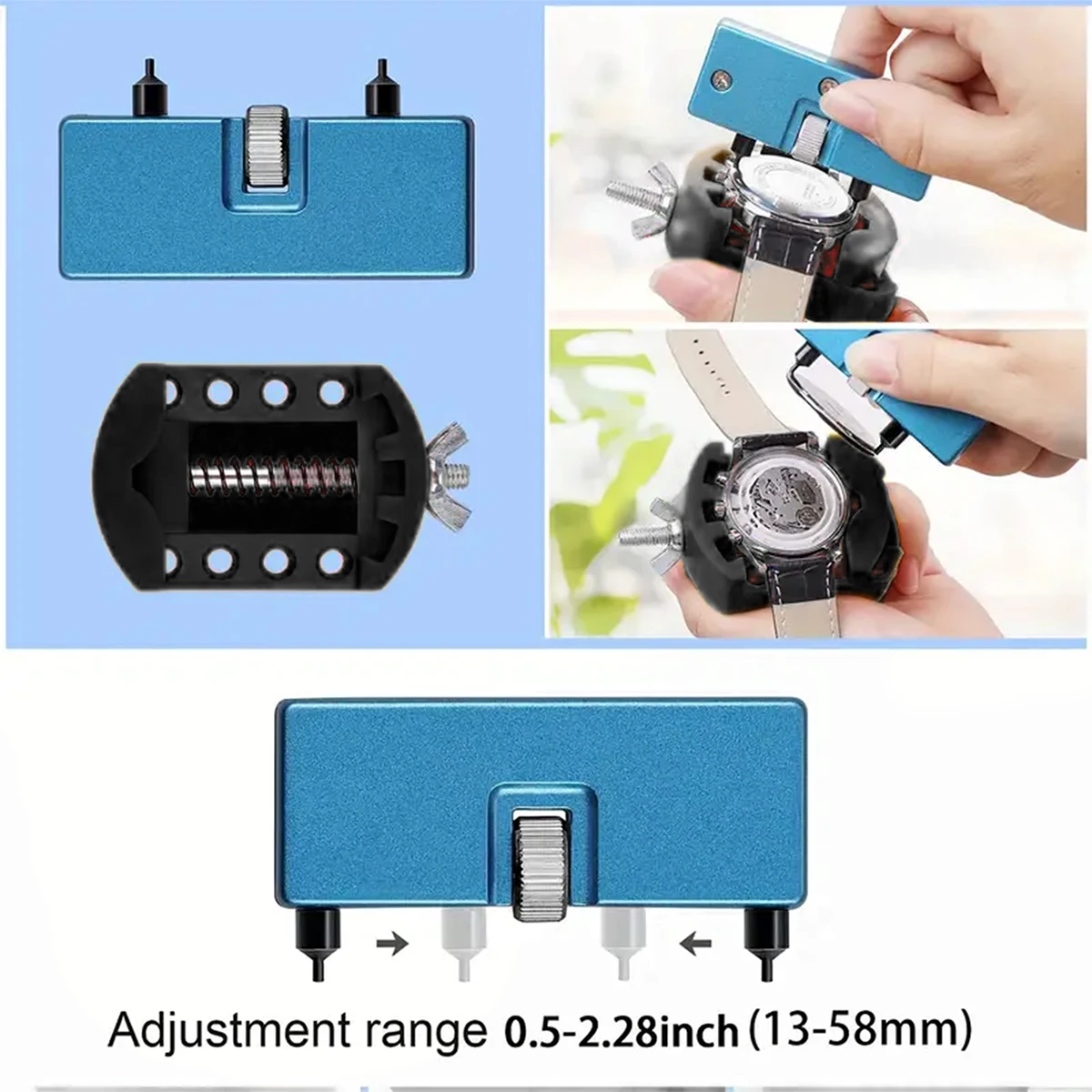 31 pieces Watch battery replacement kit service screwdriver watch band replacement tool shell opener Ideal choice for Gifts image 4