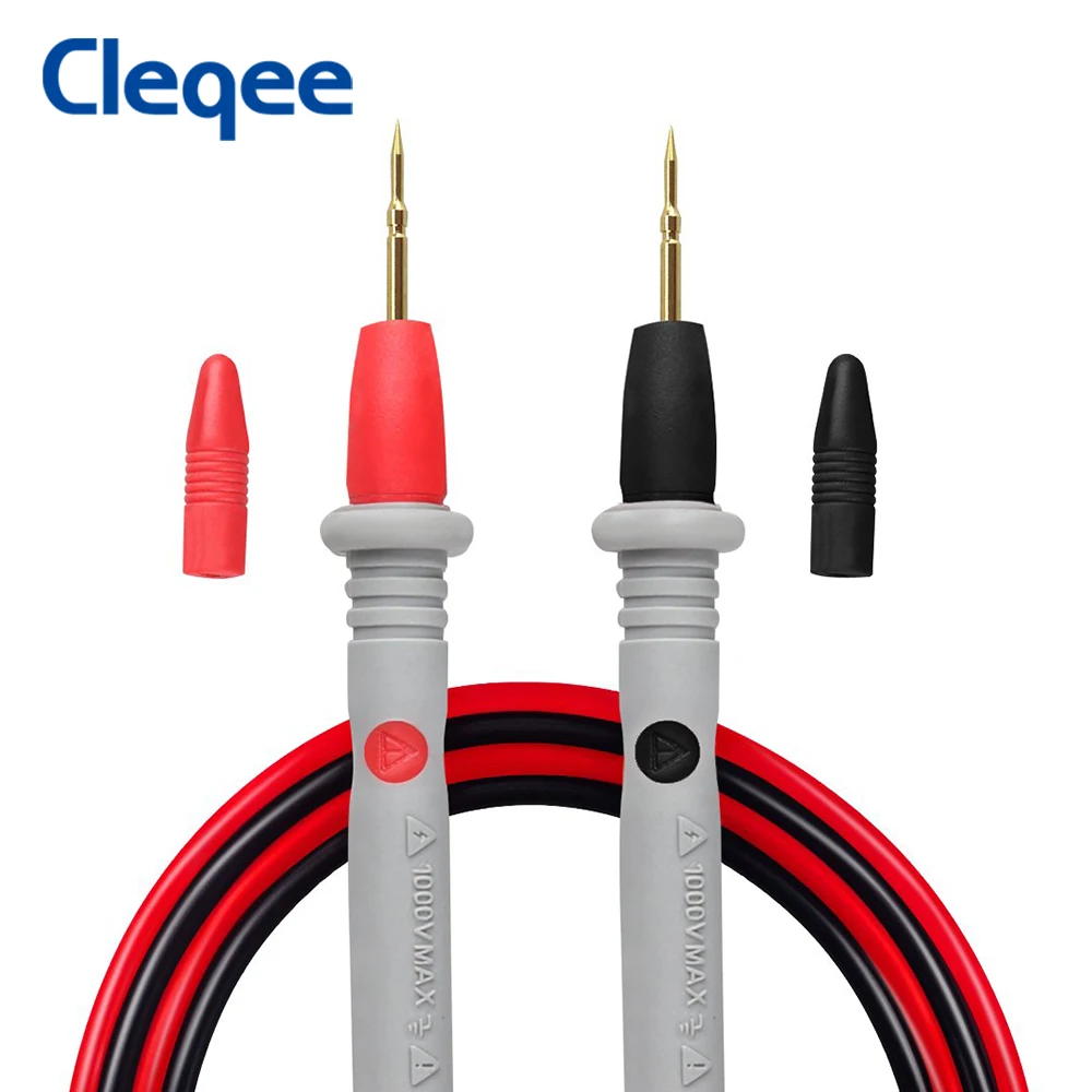 Cleqee Multimeter probes sharp needles test leads kits probe for digital multimeter cable feeler for multimeter  4mm Banana plug